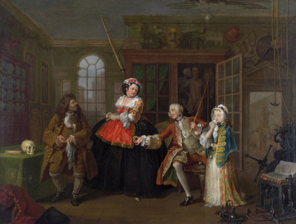 Detail of Marriage a la Mode: III - The Inspection, c.1743 by William Hogarth