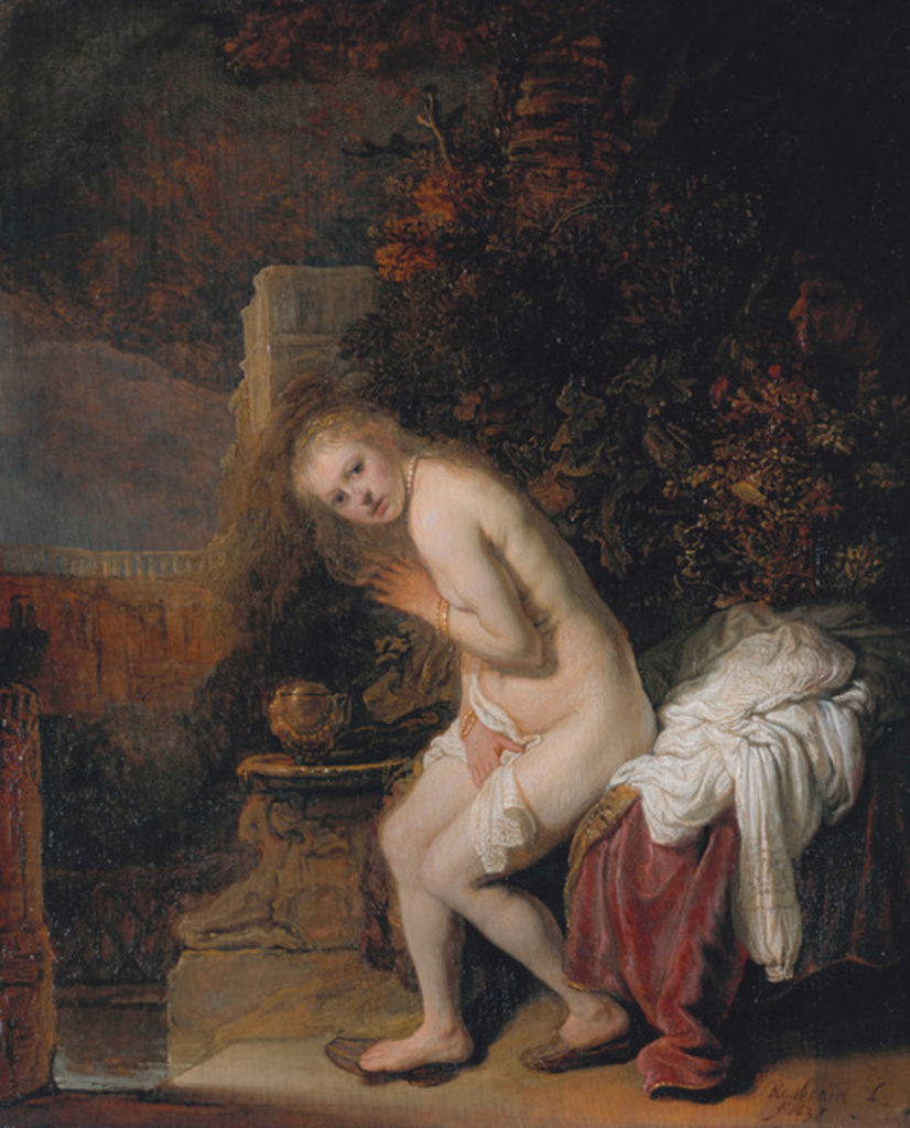 Detail of Susanna and the Elders, 1636 by Rembrandt Harmensz. van Rijn