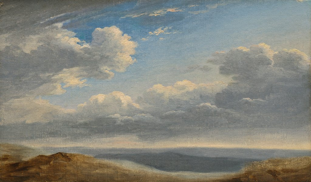 Detail of Study of Clouds over the Roman Campagna c.1782-85 by Pierre Henri de Valenciennes