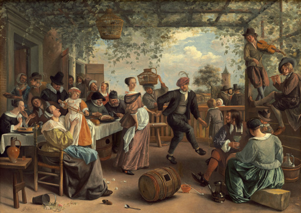 Detail of The Dancing Couple, 1663 by Jan Havicksz. Steen