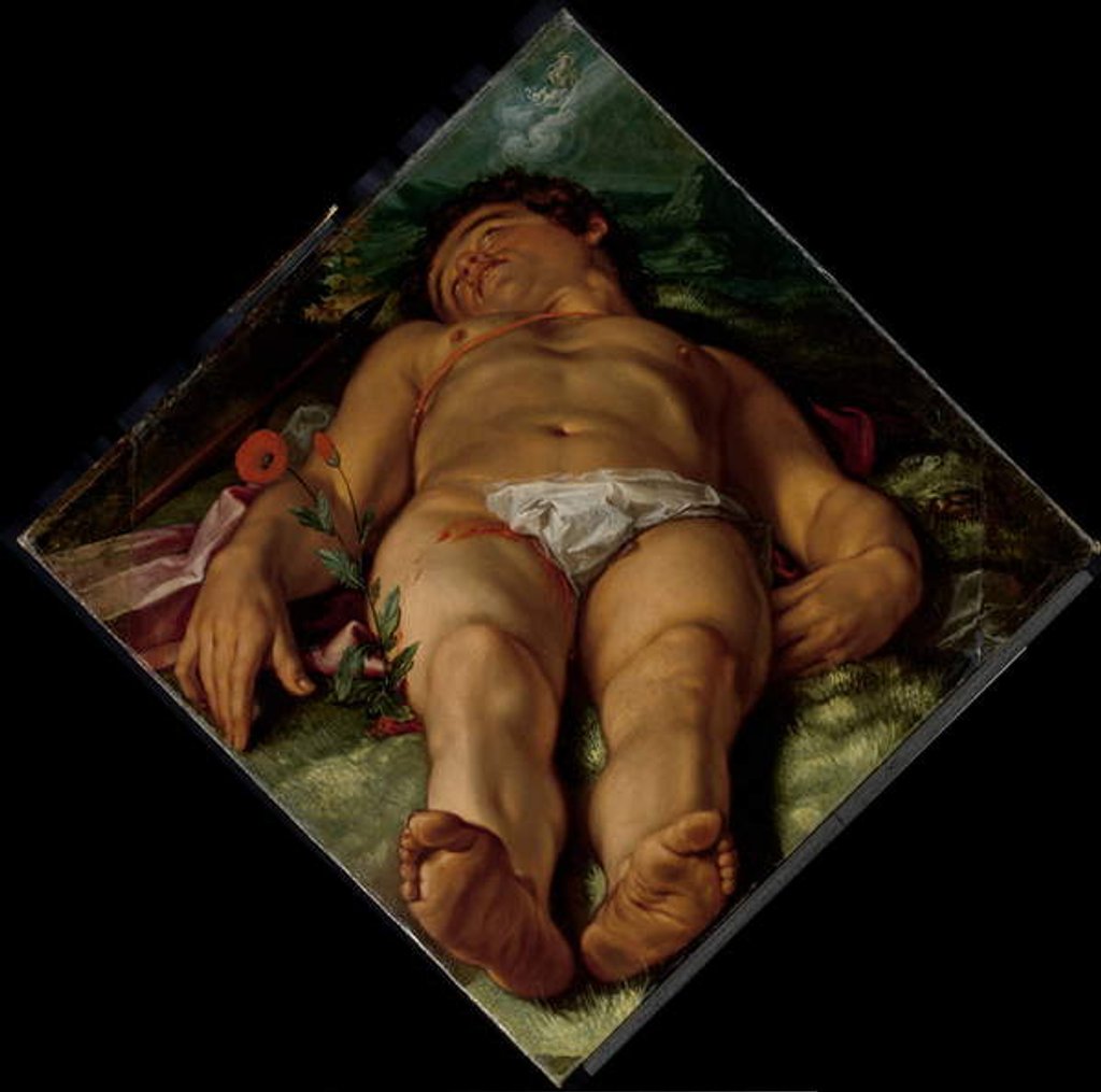 Detail of Dying Adonis, 1609 by Hendrik Goltzius