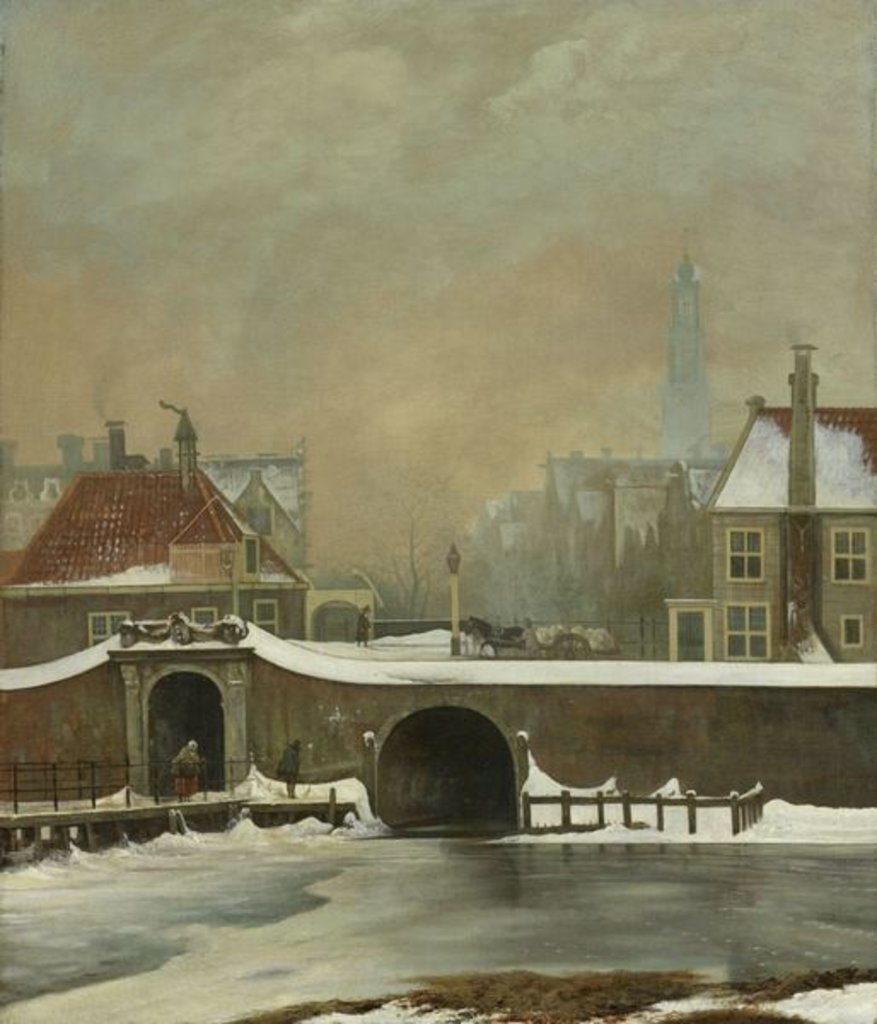 Detail of The Raampoortje in Amsterdam, 1809 by Wouter Johannes van Troostwijk
