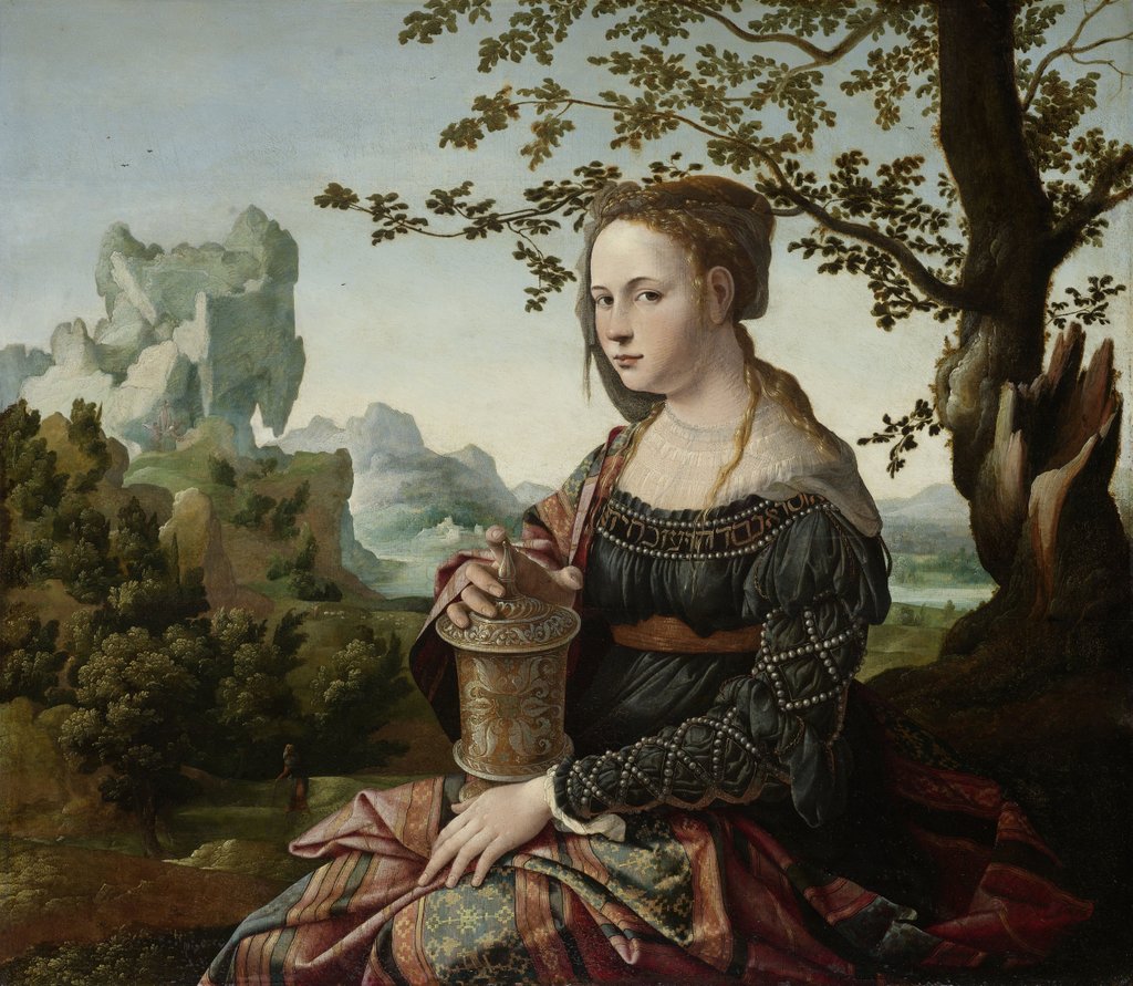 Detail of Mary Magdalene, c.1530 by Jan van Scorel