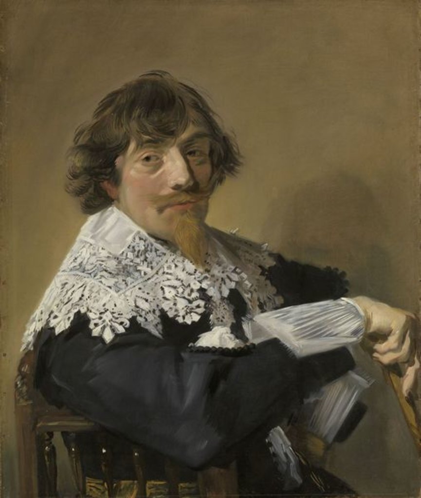 Detail of Portrait of a Man, c.1635 by Frans Hals