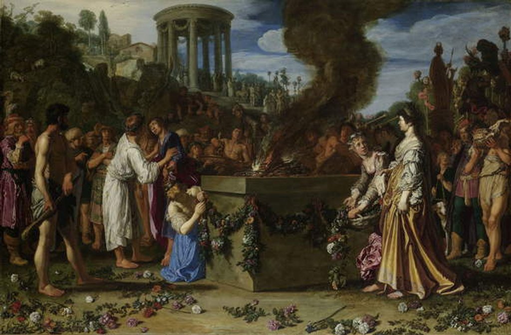 Detail of Orestes and Pylades Disputing at the Altar, 1614 by Pieter Lastman