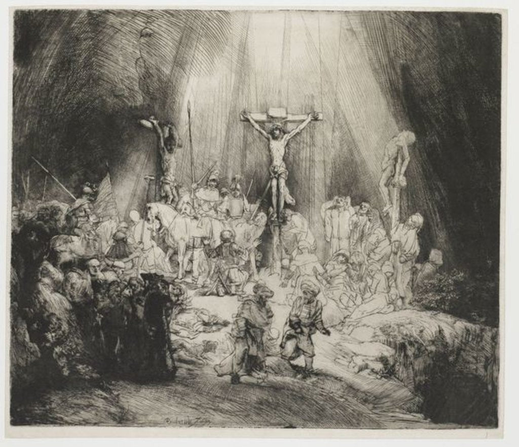 Detail of The Three Crosses, 1653 by Rembrandt Harmensz. van Rijn