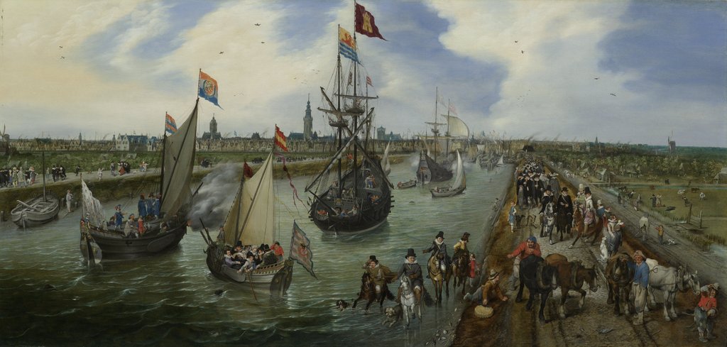 Detail of The Departure of a Dignitary from Middelburg, 1615 by Adriaen Pietersz. van de Venne