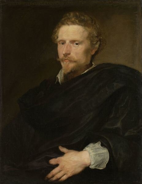Detail of Portrait of Johannes Baptista Franck, c.1621 by Anthony van Dyck