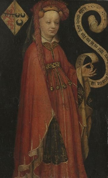 Detail of Portrait of Lysbeth van Duvenvoorde, c.1430 by Anonymous Anonymous
