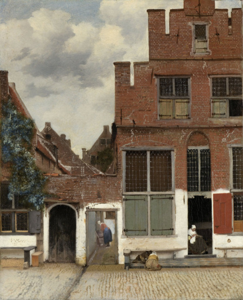 Detail of La Petite Rue, vers 1658 by Jan Vermeer