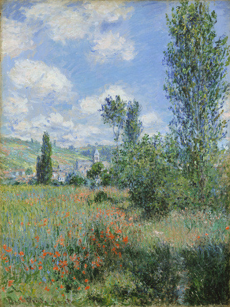 Detail of View of Vetheuil, 1880 by Claude Monet
