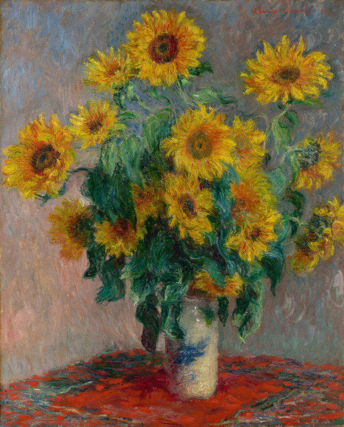 Detail of Bouquet of Sunflowers, 1881 by Claude Monet
