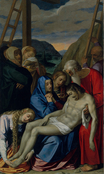 Detail of Pieta, 1593 by Scipione Pulzone