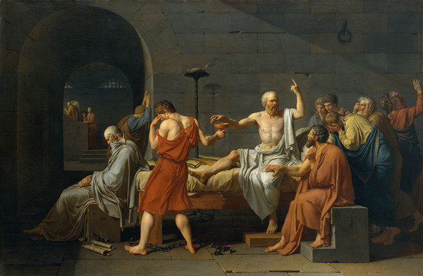 Detail of The Death of Socrates, 1787 by Jacques Louis David