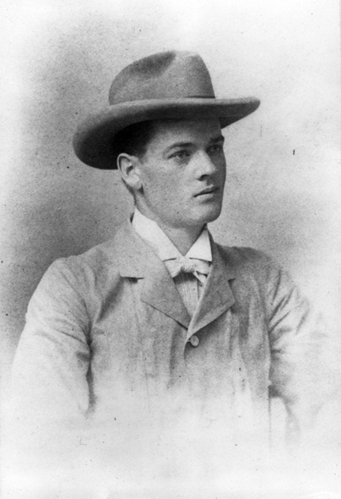 Detail of Herbert Hoover, age 23, taken in Perth in Australia, 1898 by Harris & Ewing