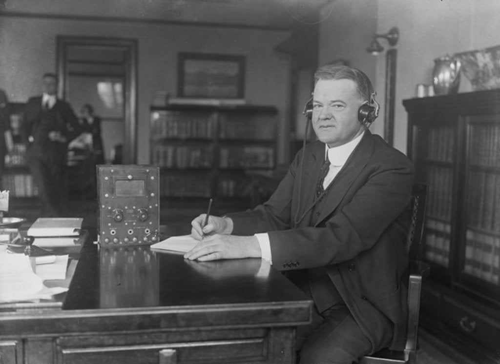 Detail of Herbert Hoover, c.1921-23 by Harris & Ewing