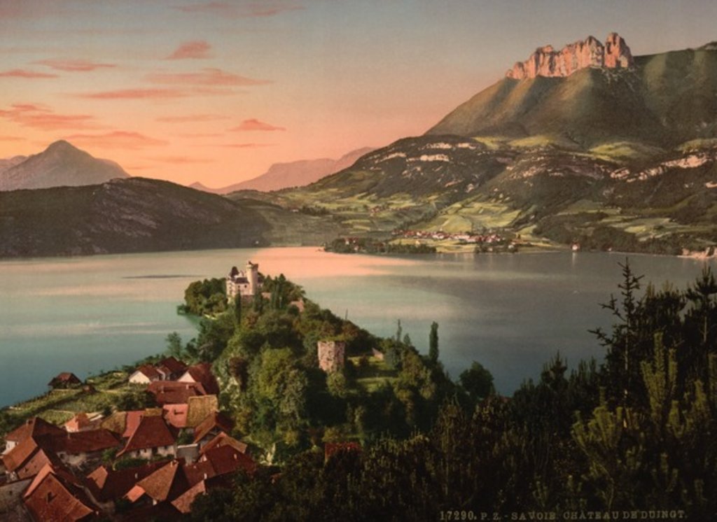Detail of Chateau de Duingt, Annecy in France, c.1890-c.1900 by Anonymous