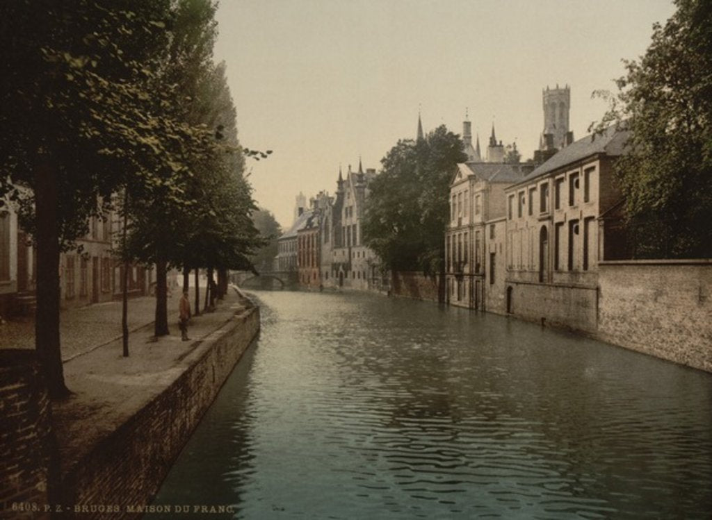 Detail of Maison du France, Bruges, Belgium, c.1890-c.1900 by Anonymous