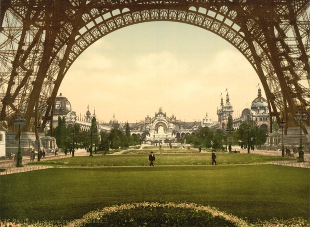 Detail of Champs de Mars, Exposition Universal, Paris, France, c.1890-c.1900 by Anonymous