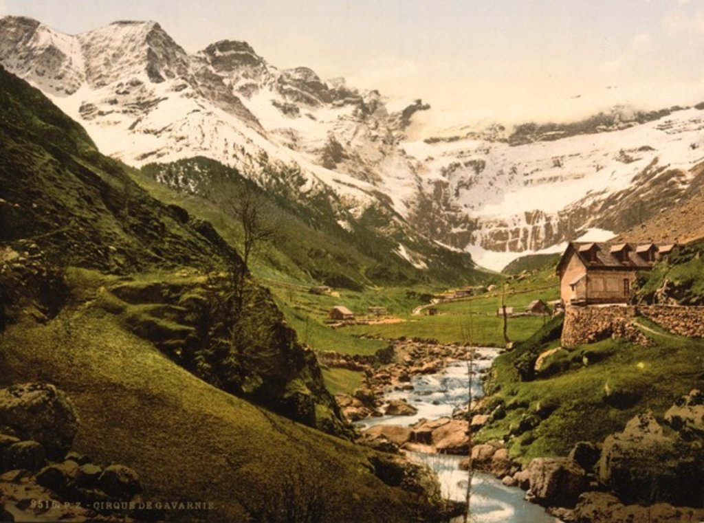 Detail of La Cirque, Gavarnie, Pyrenees, France, c.1890-c.1900 by Anonymous