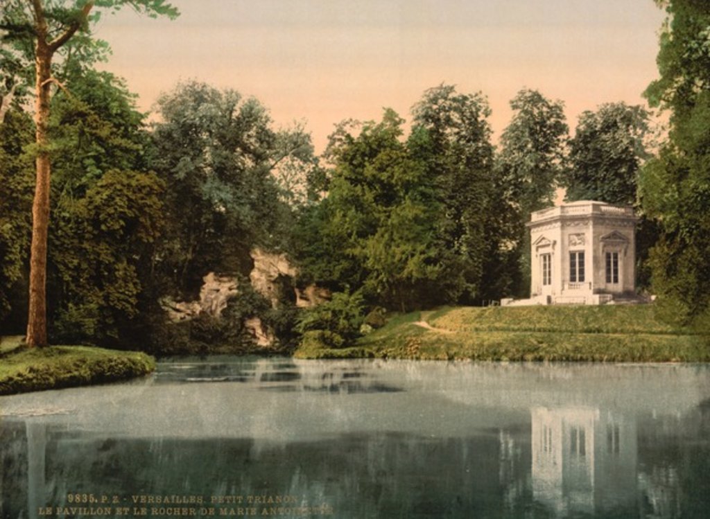 Detail of Petit Trianon, the Pavillion and the Rock of Marie Antoinette, Versailles, France, c.1890-1900 by Anonymous