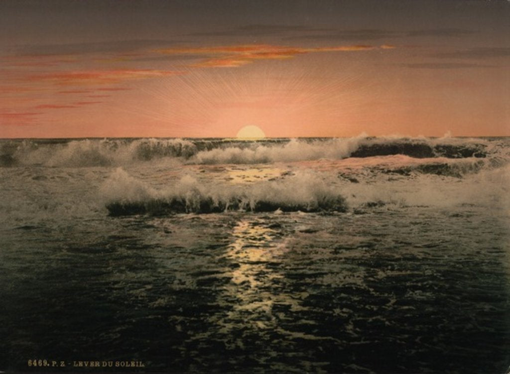 Detail of Sunrise, Ventimiglia, Rivier, c.1890-1900 by Anonymous