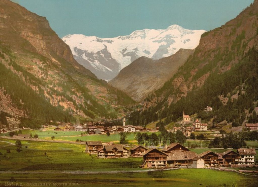 Detail of Mt. Rosa, Gressony, Italy, c.1890-c.1900 by Anonymous