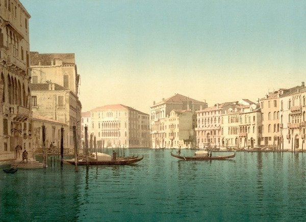 Detail of Grand Canal, Venice, Italy, c.1890-c.1900 by Anonymous