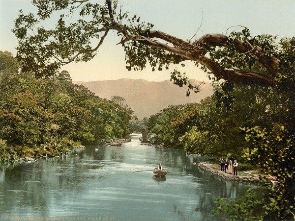 Detail of Meeting of the Waters, Killarney. County Kerry, Ireland, c.1890-c.1900 by Anonymous