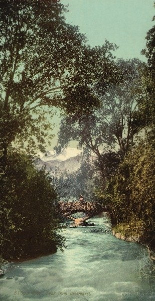 Detail of Pike's Peak from Briarhurst, c.1898-c.1905 by Anonymous