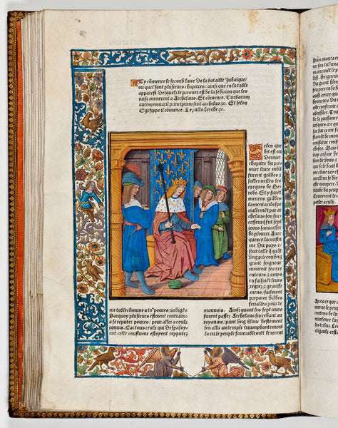 Detail of Archelaus on the throne after the death of his father Herod the Great, 4 BC by French School