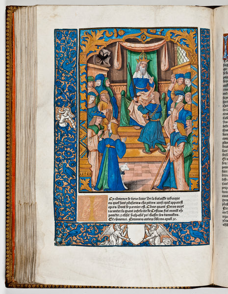 Detail of Emperor Nero is alarmed at the news in Judea, 67 AD by French School