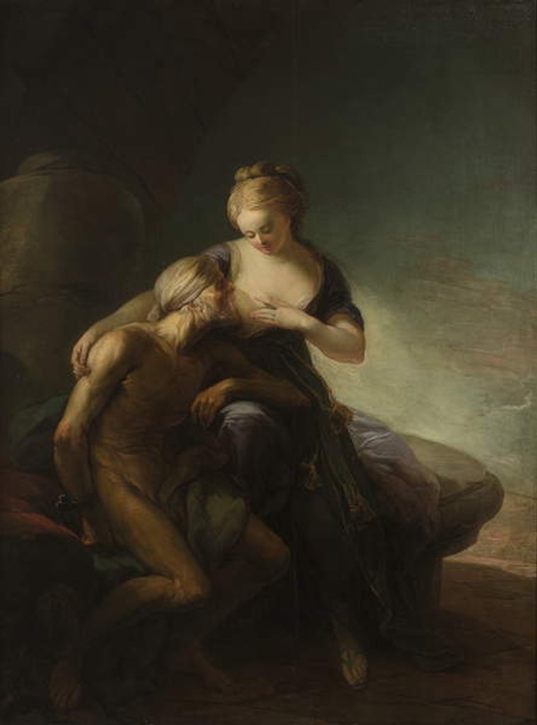 Detail of Roman Charity, an Allegory of Love by Carl Gustaf Pilo