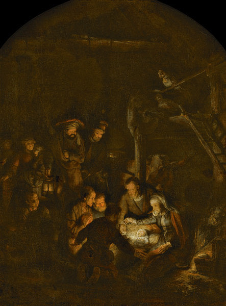 Detail of The Adoration of the Shepherds, 1646 by Rembrandt Harmensz. van Rijn
