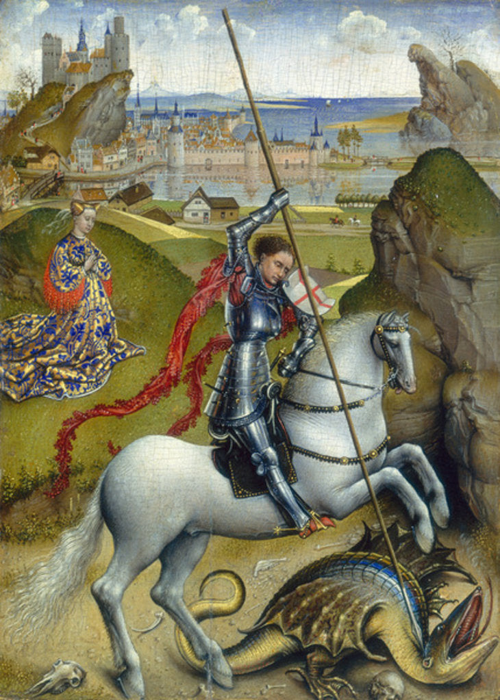 Detail of St. George and the Dragon, c.1432/1435 by Rogier van der Weyden