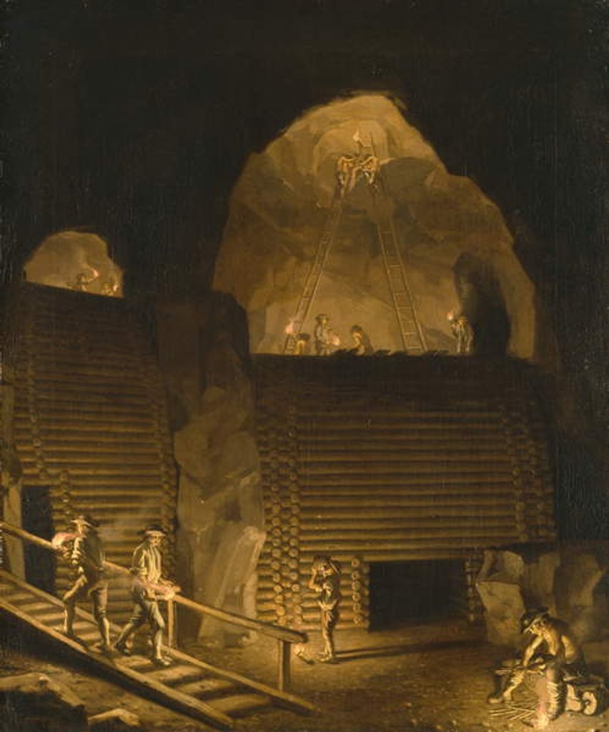 Detail of Falun Copper Mine, c.1784 by Pehr Hillestrom