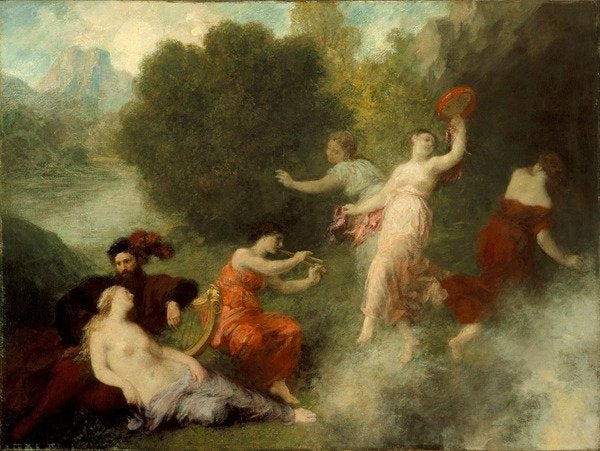 Detail of Tannhäuser on the Venusberg, 1864 by Ignace Henri Jean Fantin-Latour