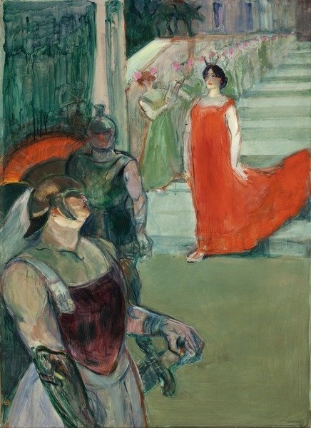 Detail of The Opera 'Messalina' at Bordeaux, 1900-1901 by Henri de Toulouse-Lautrec