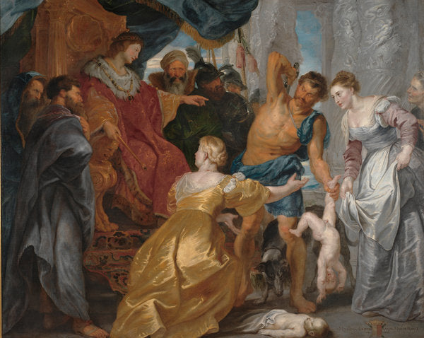 Detail of The Judgement of Solomon, c. 1617 by Peter Paul Rubens