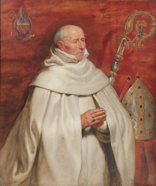 Detail of Matthaeus Yrsselius, Abbot of Sint-Michiel's Abbey in Antwerp, c. 1624 by Peter Paul Rubens