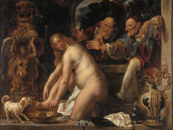 Detail of Susanna and the Elders, 1653 by Jacob Jordaens