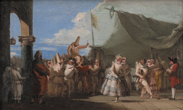 Detail of The Triumph of Pulcinella, 1753-54 by Giovanni Battista (1696-1770) Tiepolo