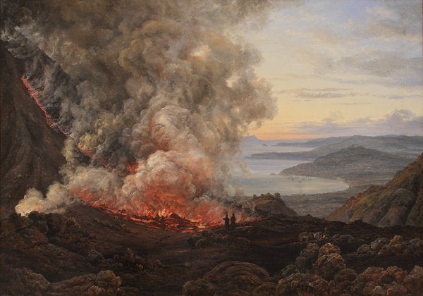 Detail of Eruption of the Volcano Vesuvius, 1821 by Johan Christian Dahl