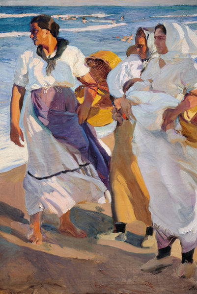 Detail of Valencian Fisherwomen, 1915 by Joaquin Sorolla y Bastida