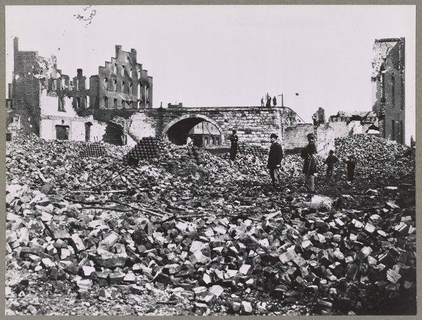 Detail of The ruins of Richmond, Virginia, 1865 by Andrew Joseph Russell