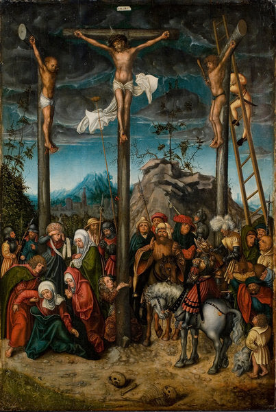 Detail of The Crucifixion, c. 1506-20 by Lucas the Elder Cranach