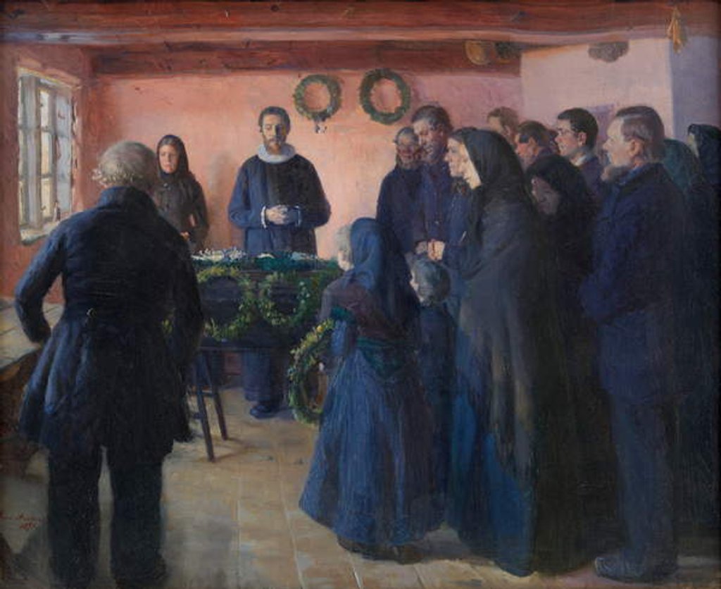 Detail of A Funeral, 1891 by Anna Kirstine Ancher