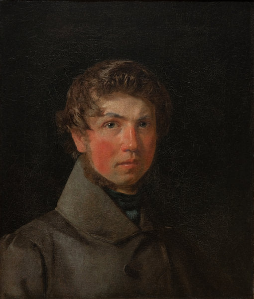 Detail of Self-Portrait, c. 1833 by Christen Schjellerup Kobke
