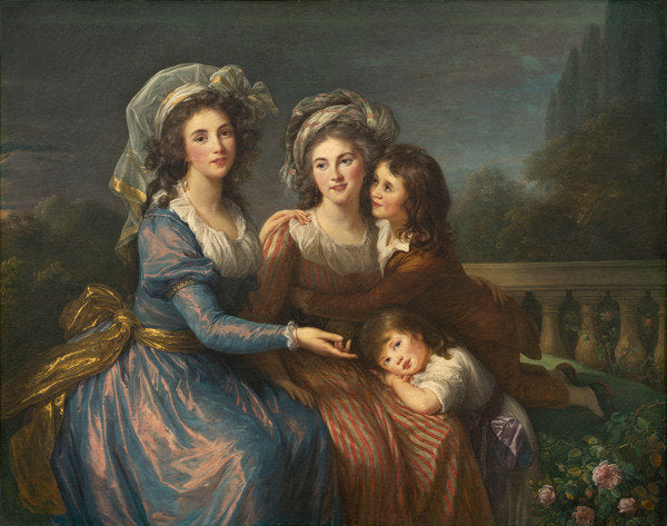 Detail of The Marquise de Pezay, and the Marquise de Rougé with Her Sons Alexis and Adrien, 1787 by Elisabeth Louise Vigee-Lebrun