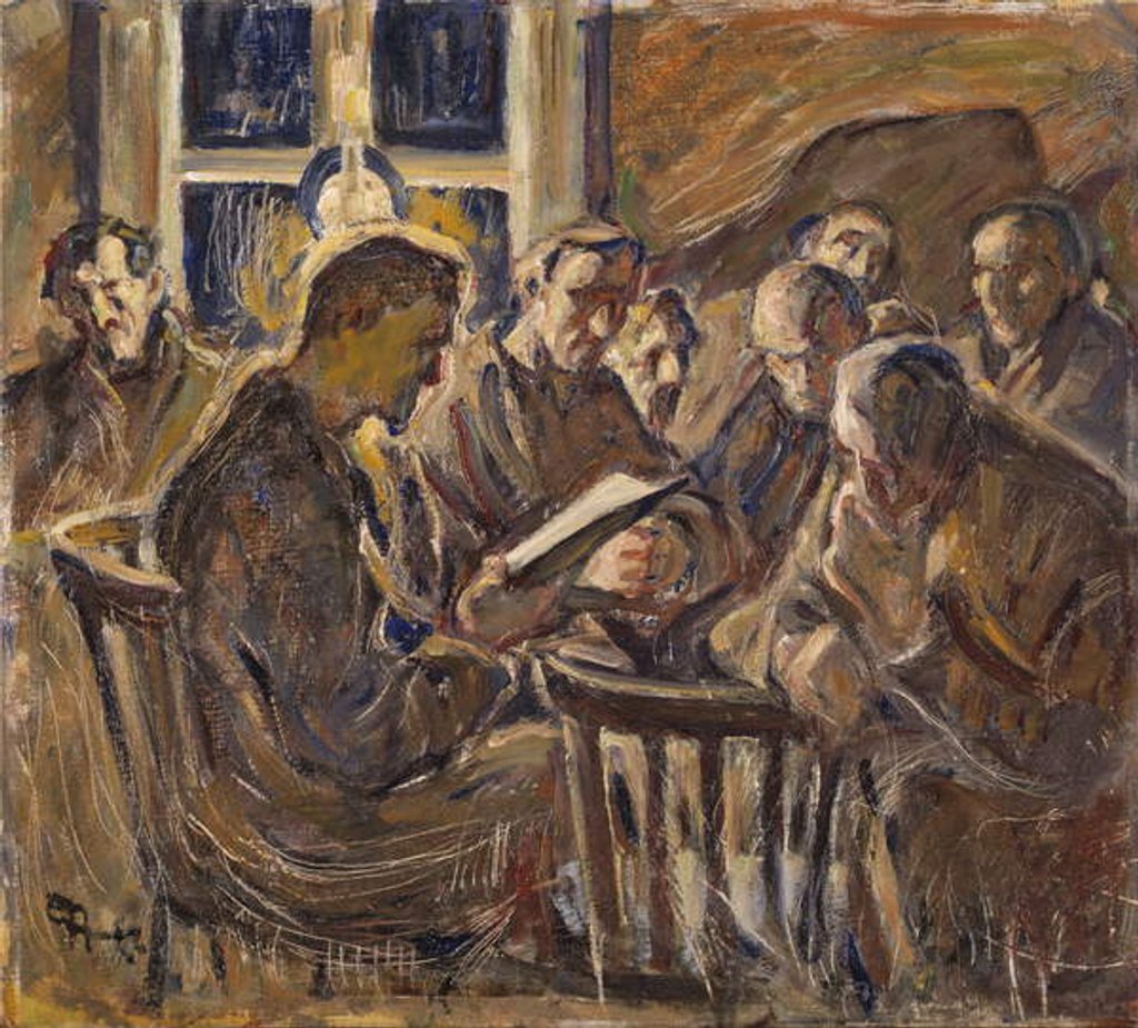 Detail of The Meeting, 1929 by Ester Almqvist
